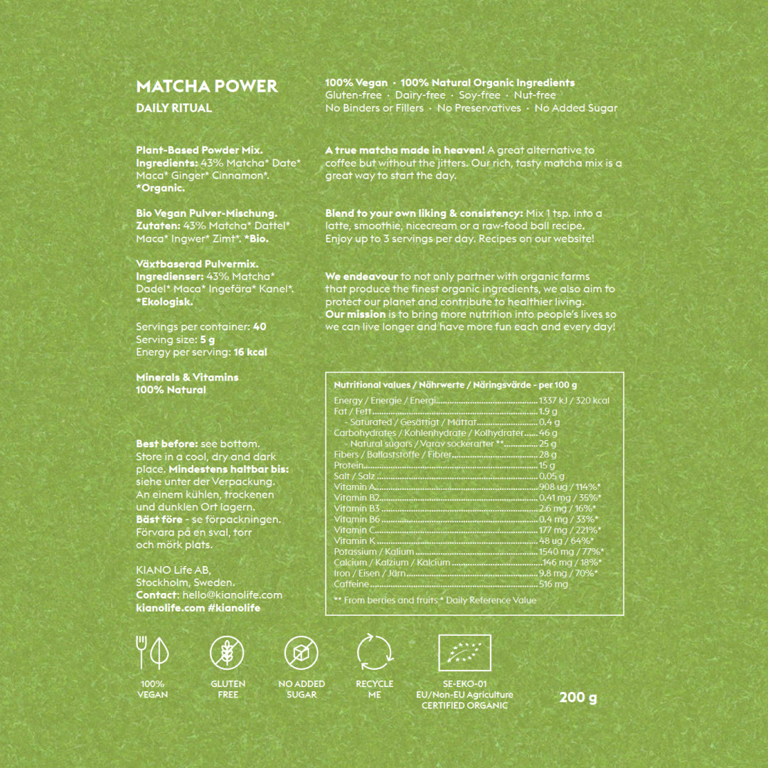Match Latte voor meer focus en energie