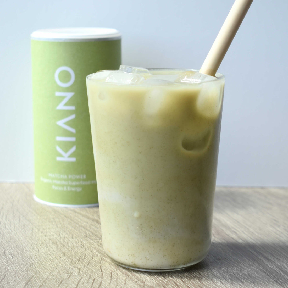 Energize Your Day with KIANO's Magic Matcha Latte in a Fruit Smoothie
