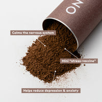 Chocolate superfood powder, calms the nervous system. Reduce depression and anxiety