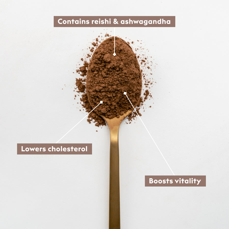 Chocolate superfood powder that boost vitality and lowers cholesterol